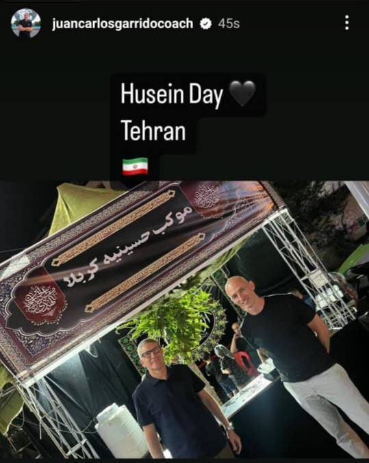 عکس | سرمربی اسپانیایی پرسپولیس در مراسم عاشورا