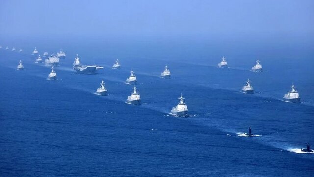 رزمایش چین و روسیه در دریای چین جنوبی با مهمات واقعی