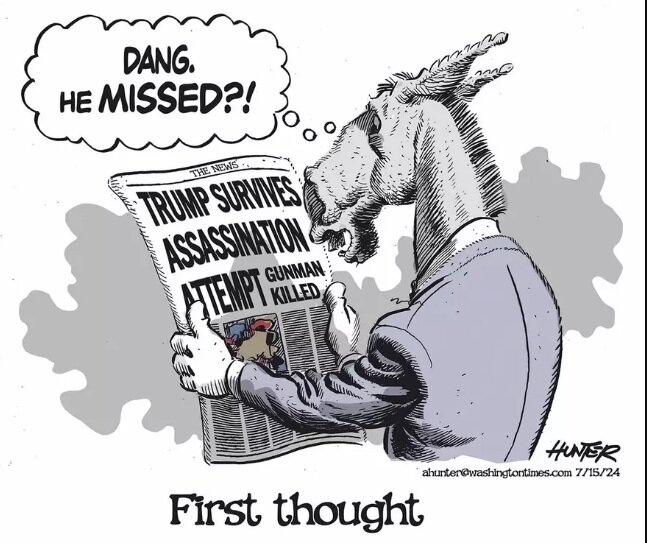 کاریکاتور معنادار واشنگتنتایمز درباره ترور ترامپ!