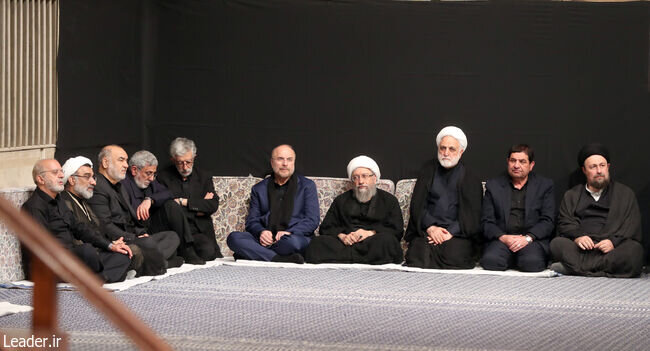 عکس جدید از حدادعادل و داماد آمریکایی اش در بیت رهبری