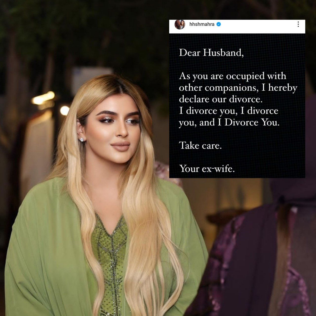 عکس | دختر حاکم دبی همسرش را روی اینستاگرام سه طلاقه کرد!