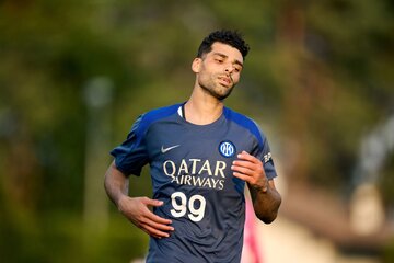 عکس| طارمی در تمرینات بدنسازی اینتر عکس| طارمی در تمرینات بدنسازی اینتر