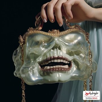 خلاقیت عجیب و وحشت انگیز در طراحی کیف‌ های مجلسی زنانه با الهام از چهره انسان!