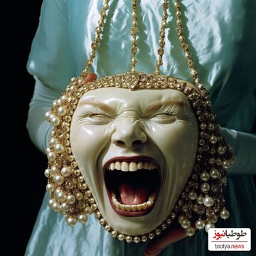 خلاقیت عجیب و وحشت انگیز در طراحی کیف‌ های مجلسی زنانه با الهام از چهره انسان!