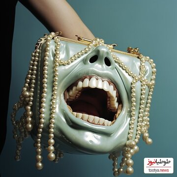 خلاقیت عجیب و وحشت انگیز در طراحی کیف‌ های مجلسی زنانه با الهام از چهره انسان!