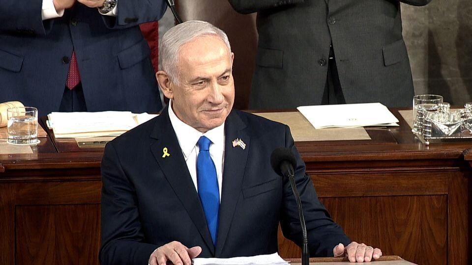ببینید | ۷۰ بار تشویق نتانیاهو توسط نمایندگان کنگره