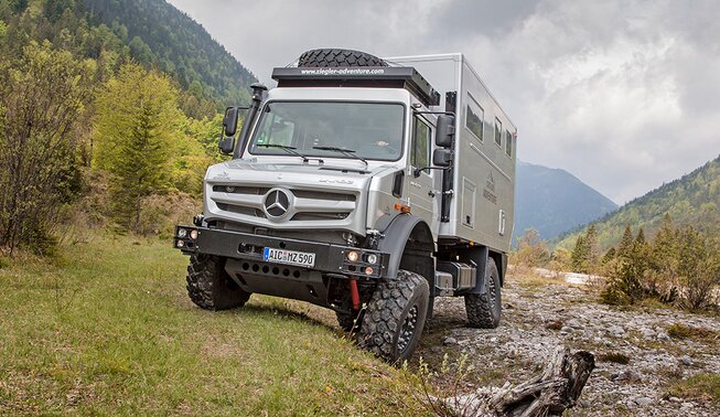 بهترین کامیون نظامی جهان / بنز یونیماگ افسانهای / عکس