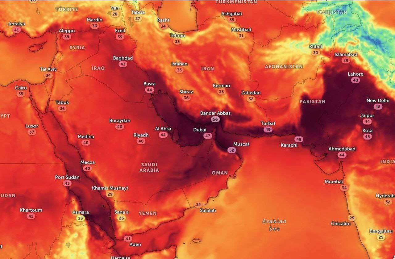 تصویری که جهنم گرما را در این کشورها نشان می‌دهد/ عکس