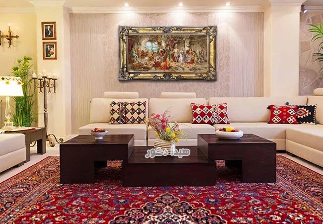 تابلو فرش ماشینی سایز بزرگ + ۵ نکته برای خرید