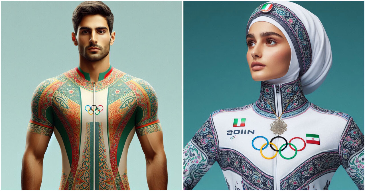 ببینید هوش مصنوعی چطور لباس ورزشکاران ایرانی را طراحی کرد! / عکس