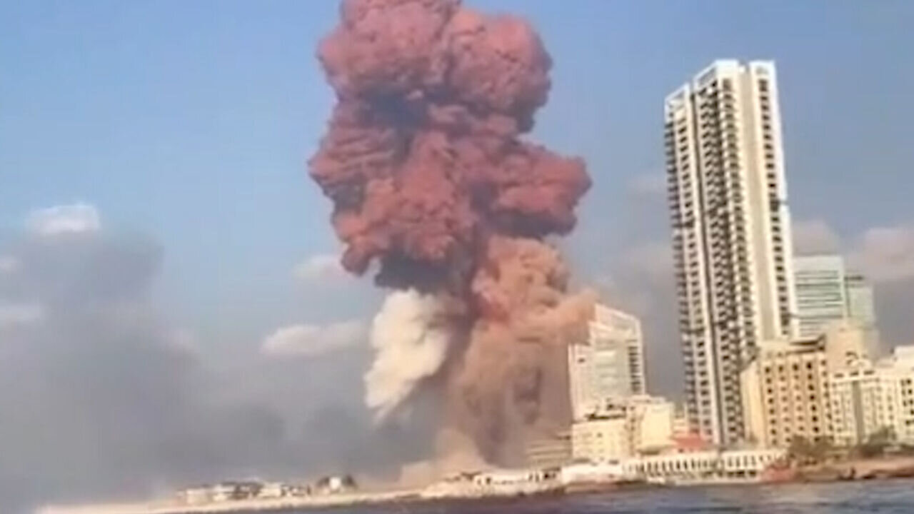 ببینید | تصاویر جدید از حمله اسرائیل و انفجار در بیروت