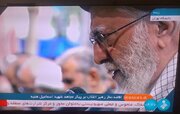 عکسی از اقامه نماز رهبر انقلاب بر پیکر شهید اسماعیل هنیه /پزشکیان هم بود