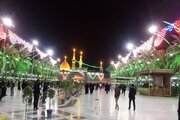 ببینید | لحظه سبز شدن چراغ‌های قرمز حرم امام حسین (ع) بعد از دو ماه عزاداری