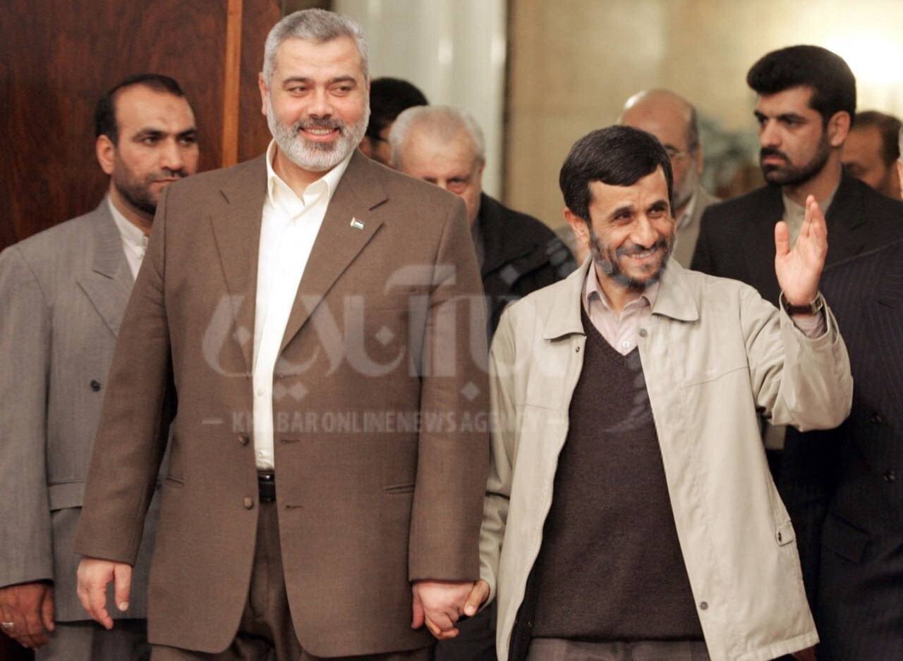 سکوت جنجالی محمود احمدی نژاد درباره ترور اسماعیل هنیه در ایران /سوپر انقلابی ها عکس قدیمی از هنیه را ببینند