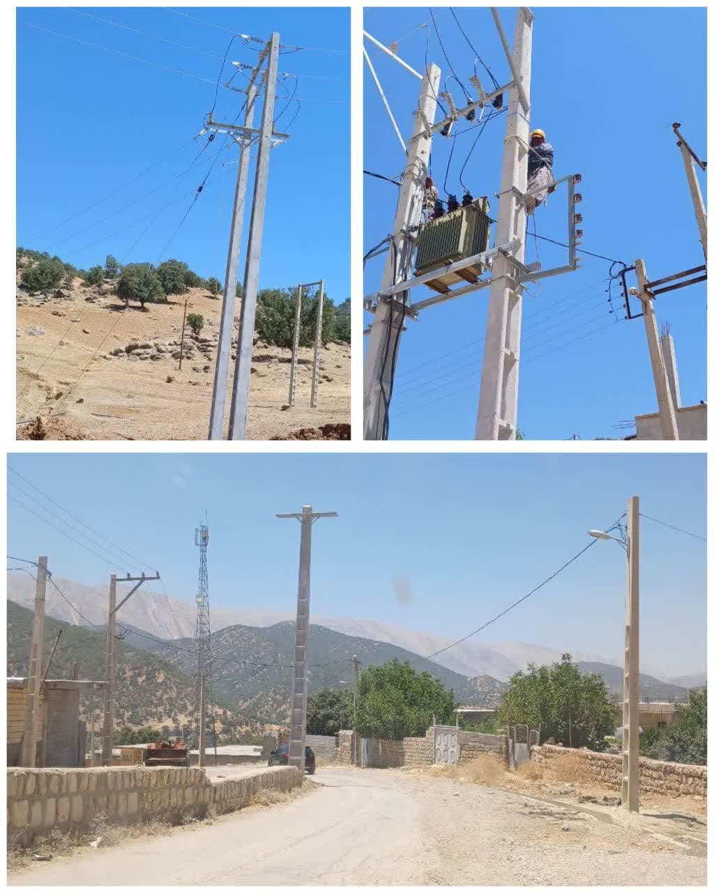 بهینه سازی شبکه برق رسانی در ۴ روستای بخش بازفت