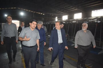 بازدید مسئولین استان یزد و شهرستان میبد از کارخانه یاس کیسه