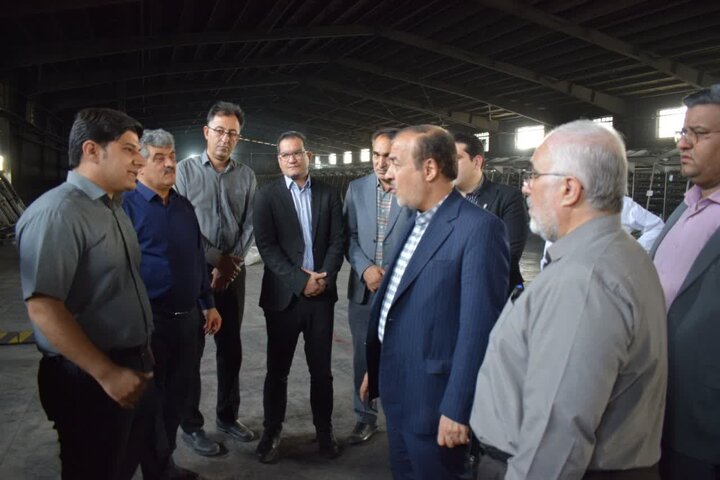 بازدید مسئولین استان یزد و شهرستان میبد از کارخانه یاس کیسه