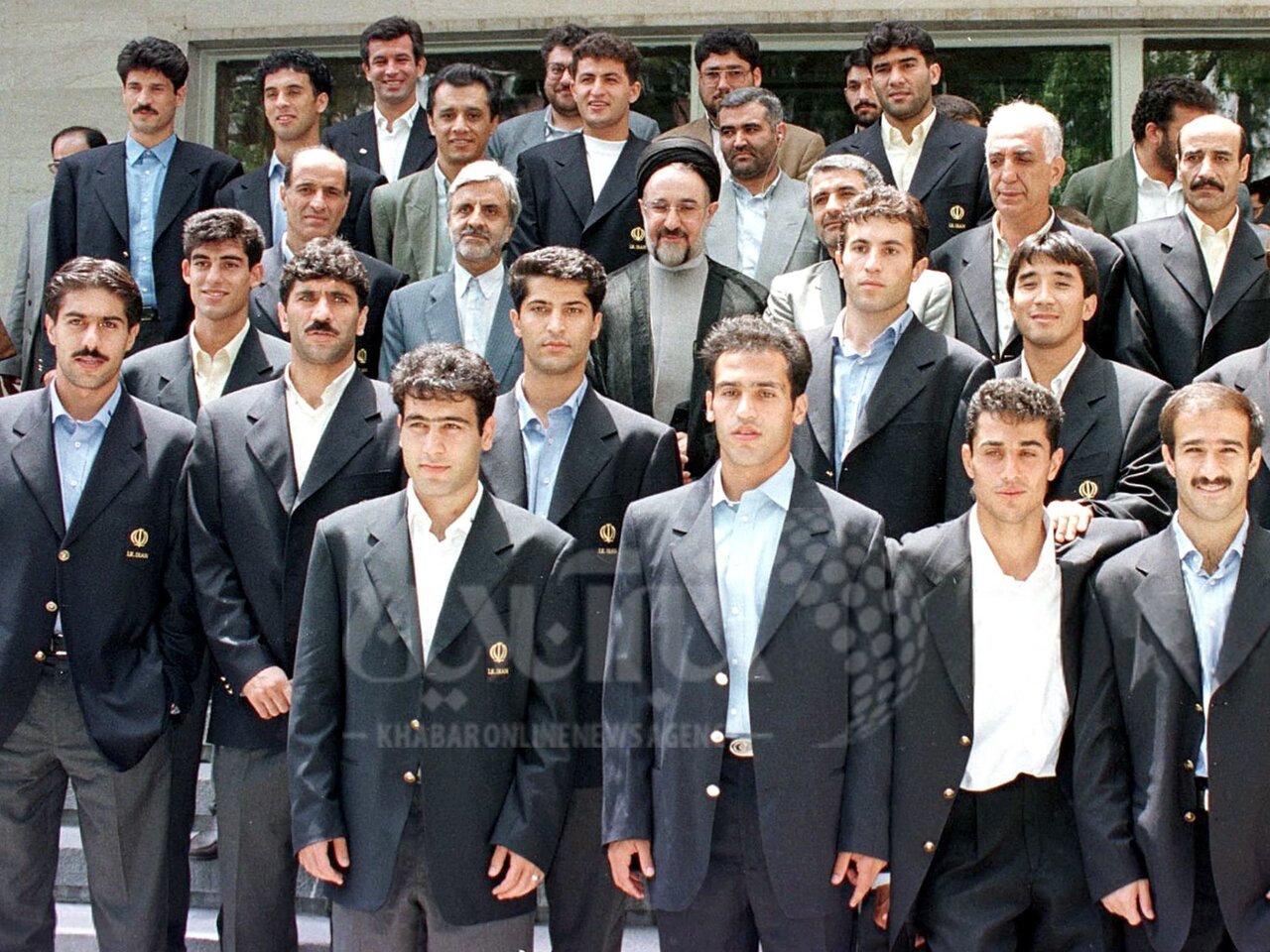 عکس | چهرهها و استایلهای متفاوت خداداد عزیزی، دایی، عابدزاده و مهدویکیا در دیدار با سیدمحمد خاتمی