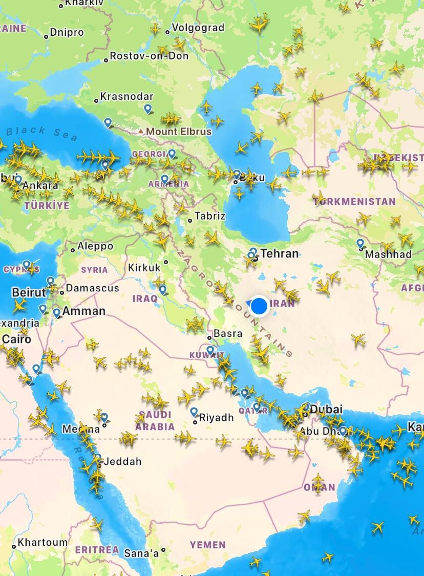 عکس | آخرین وضعیت هوایی منطقه در حال حاضر؛ پروازها برقرار است؟