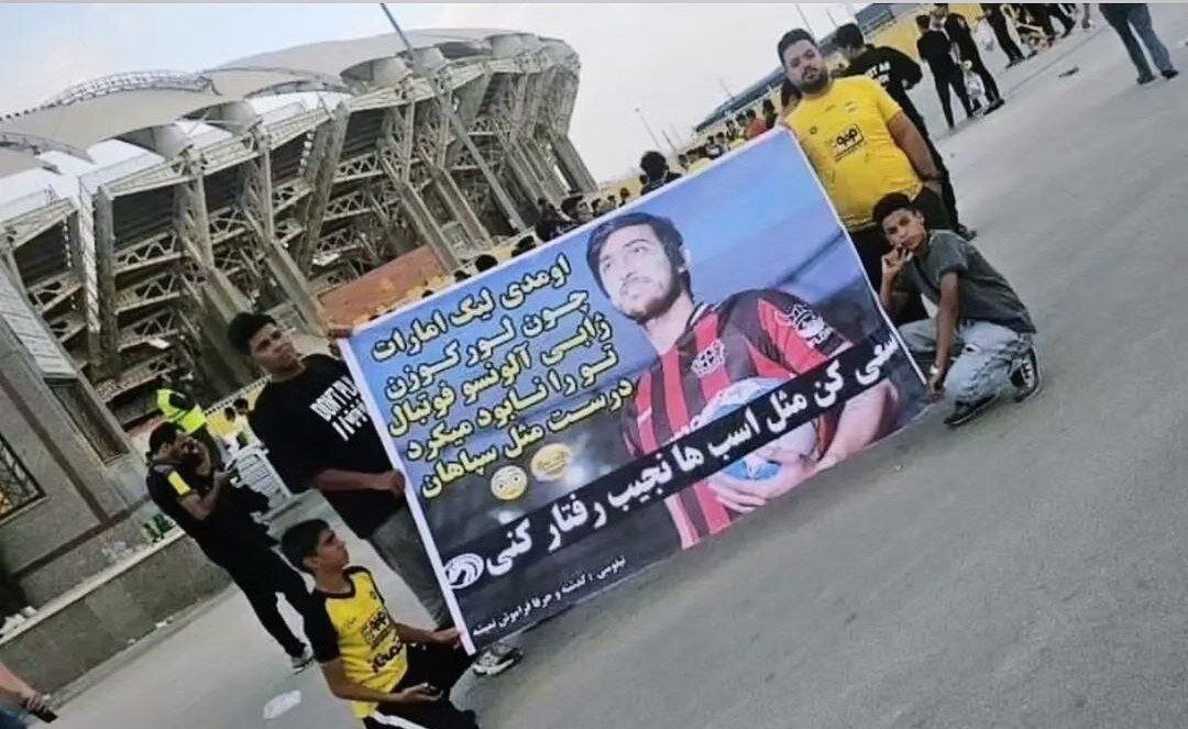 عکس | درخواست بامزه از سردار؛ مثل اسب نجیب باش!