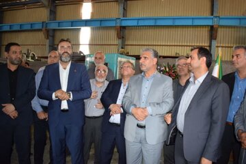 رونمایی از بزرگ ترین دستگاه قیچی سرد برد کشور