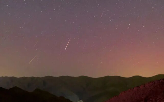 عکس | شفق قطبی بار دیگر در ایران دیده شد / اینبار در اوج بارش برساوشی