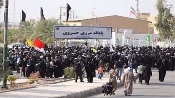 تردد بالغ بر ۶۶۰ هزار نفر از مرز خسروی از ابتدای ماه صفر تاکنون