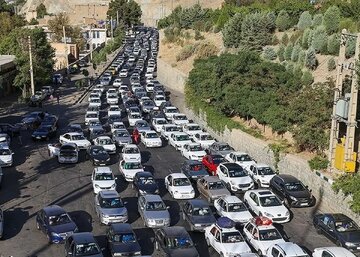 ترافیک سنگین امروز در جاده چالوس/ عکس ترافیک سنگین امروز در جاده چالوس/ عکس