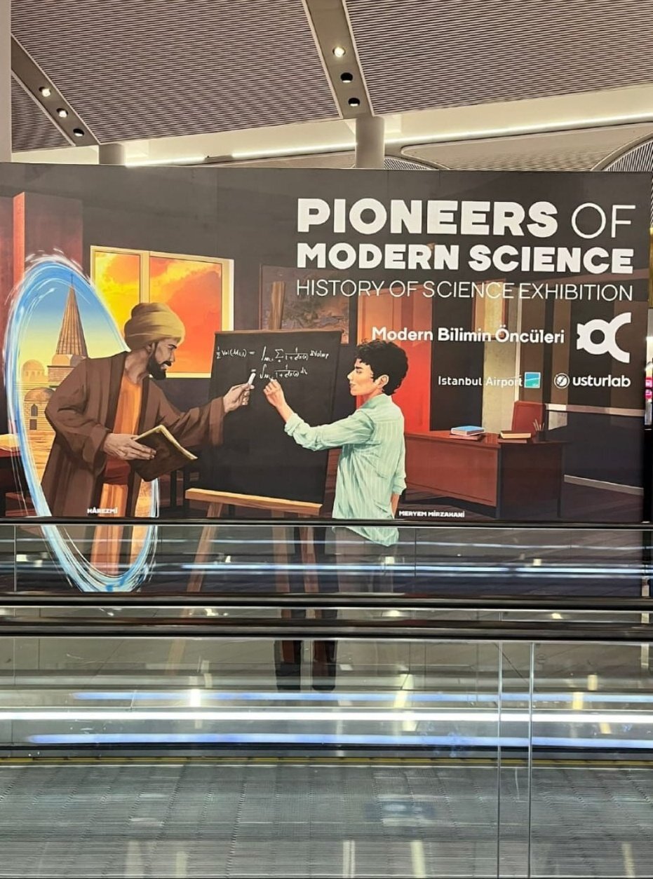 عکس | تصویری جالب از مریم میرزاخانی و خوارزمی در فرودگاه استانبول ترکیه