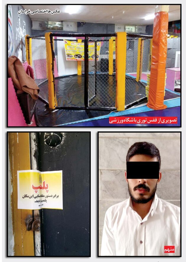 مبارزه مرگبار دختر و پسر رزمیکار در قفس توری/ عکس