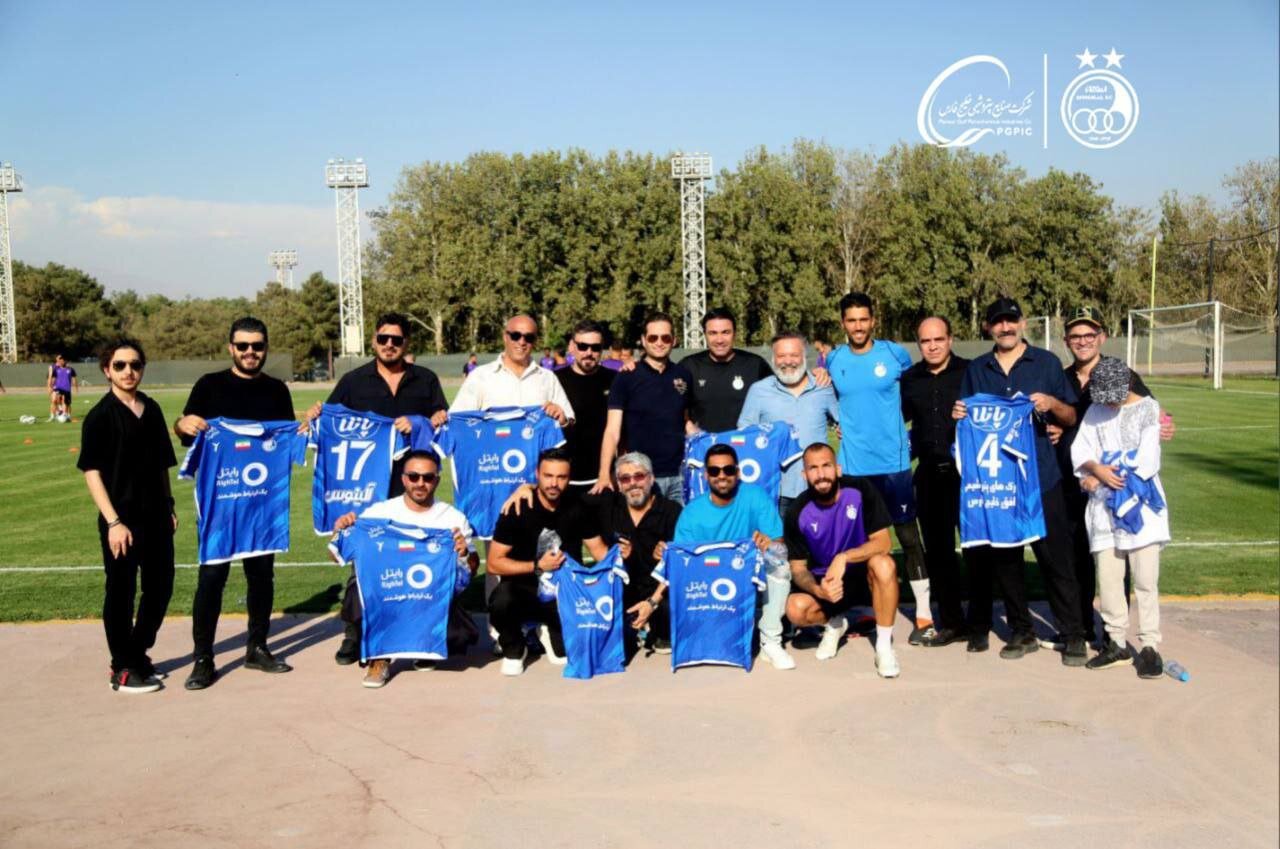 عکس | استقلالیهای سینما در تمرین تیم نکونام