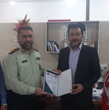 دیدار فرمانده انتظامی کرخه با فرماندار و مسئولان اجرایی