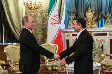 عکس | دیدار صمیمانه محمود احمدی‌نژاد و پوتین در آمریکا؛ نگاه‌های سرد سرگئی لاوروف