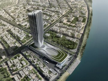 زها حدید، بانک مرکزی عراق را طراحی کرد/ عکس