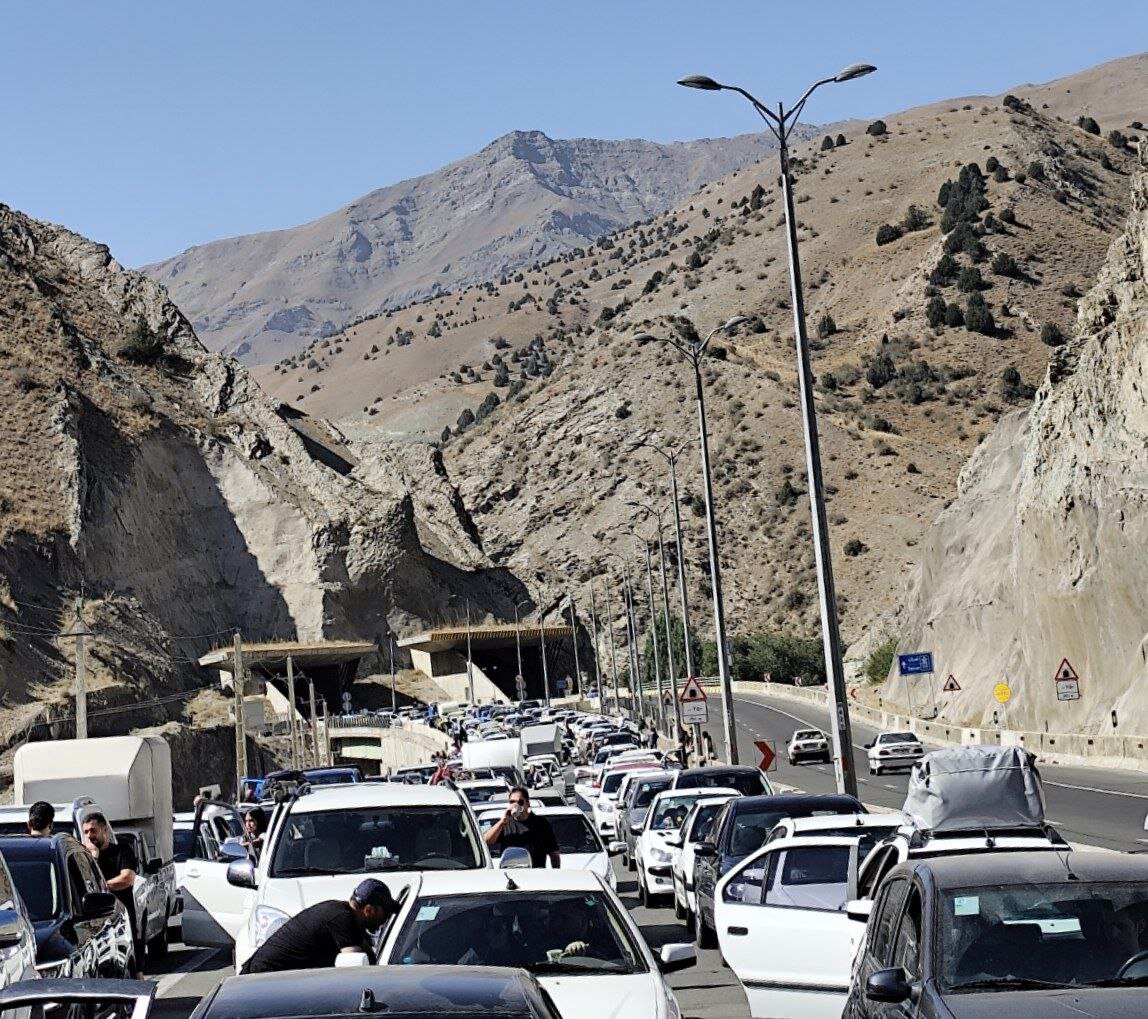 ترافیک سنگین امروز در جاده چالوس/ عکس ترافیک سنگین امروز در جاده چالوس/ عکس