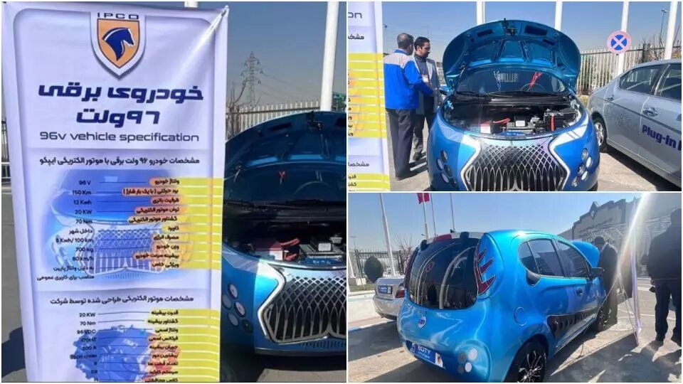 خودروی برقی ایرانخودرو که کمتر کسی آن را دیده است!
