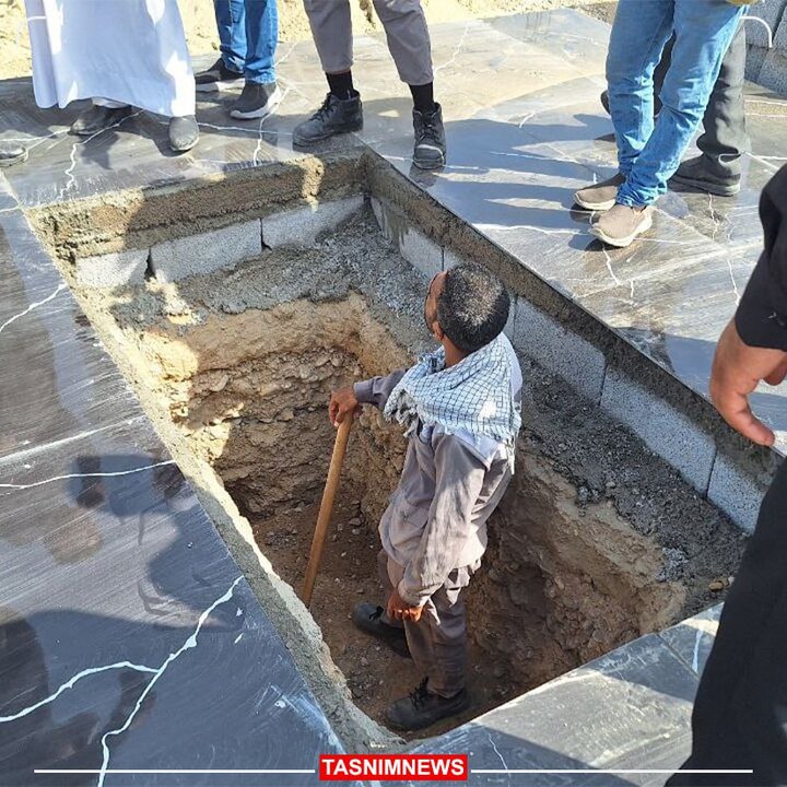 آماده‌سازی خانه ابدی استاد بهمنی