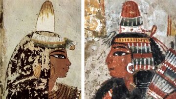 ماجرای کلاههای مخروطی مرموز در نقاشیهای مصر باستان چیست؟/ عکس