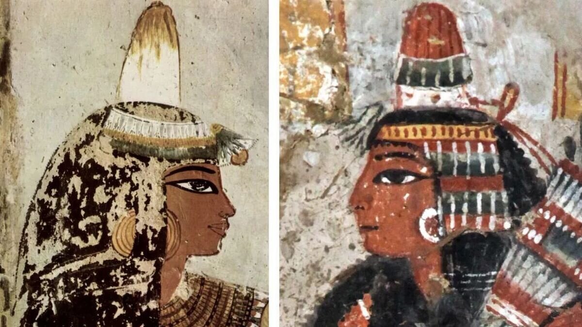 ماجرای کلاههای مخروطی مرموز در نقاشیهای مصر باستان چیست؟/ عکس