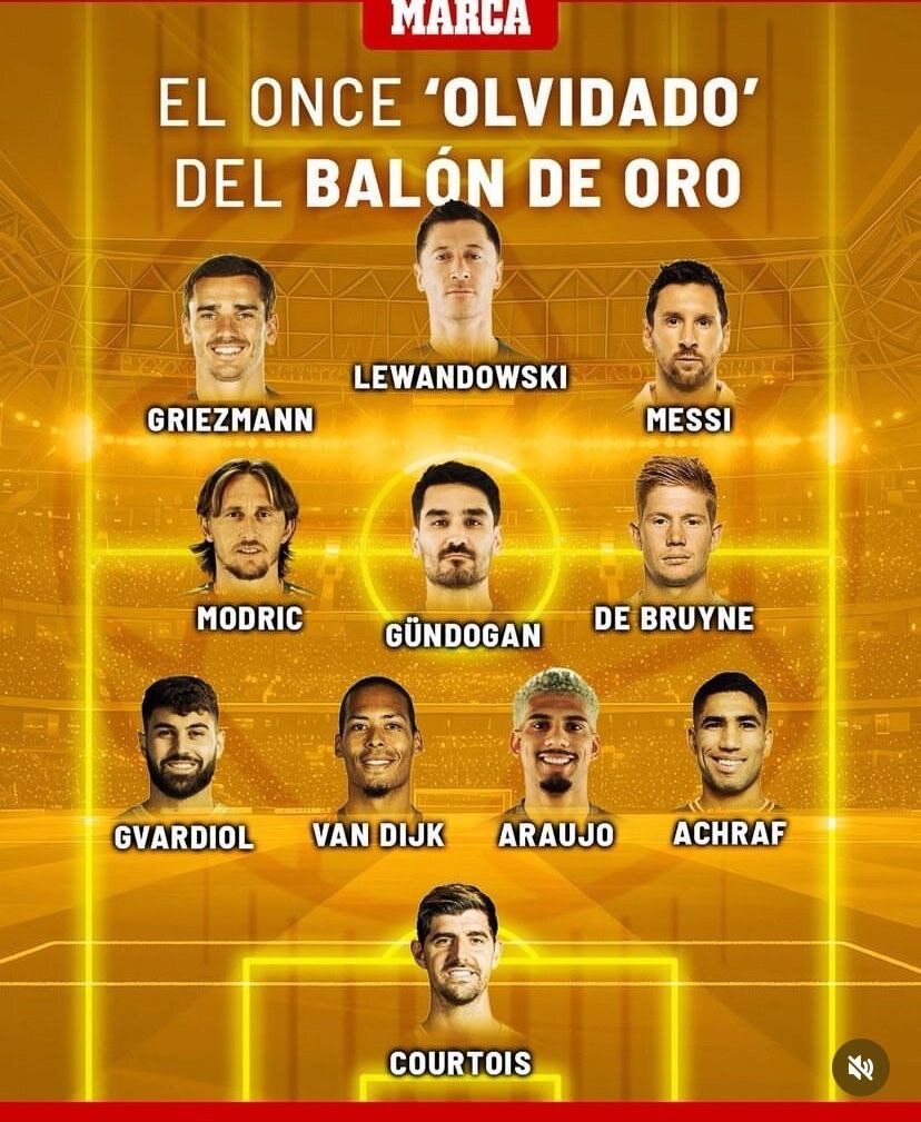 عکس | تیم منتخب ستارههای غایب توپ طلا 2