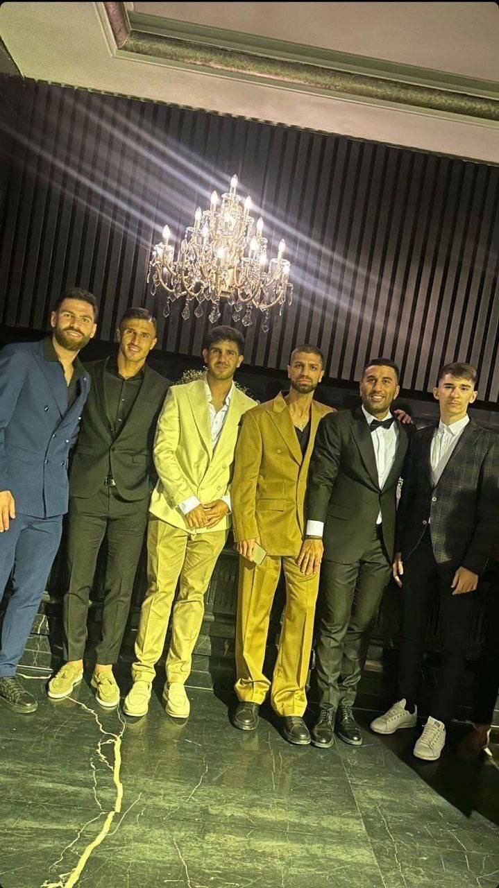 تیپ خاص پرسپولیسیها در عروسی مرتضی