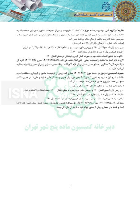 تایید و سند تخریب «سینما نادر» لالهزار