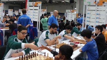کیش و مات شطرنجبازان در دور دوم المپیاد جهانی