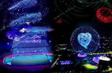 نمایش خیرهکننده ۸۱۰۰ پهپاد در چین رکورد جهانی گینس را شکست/ عکس