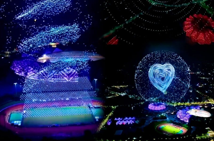 نمایش خیرهکننده ۸۱۰۰ پهپاد در چین رکورد جهانی گینس را شکست/ عکس