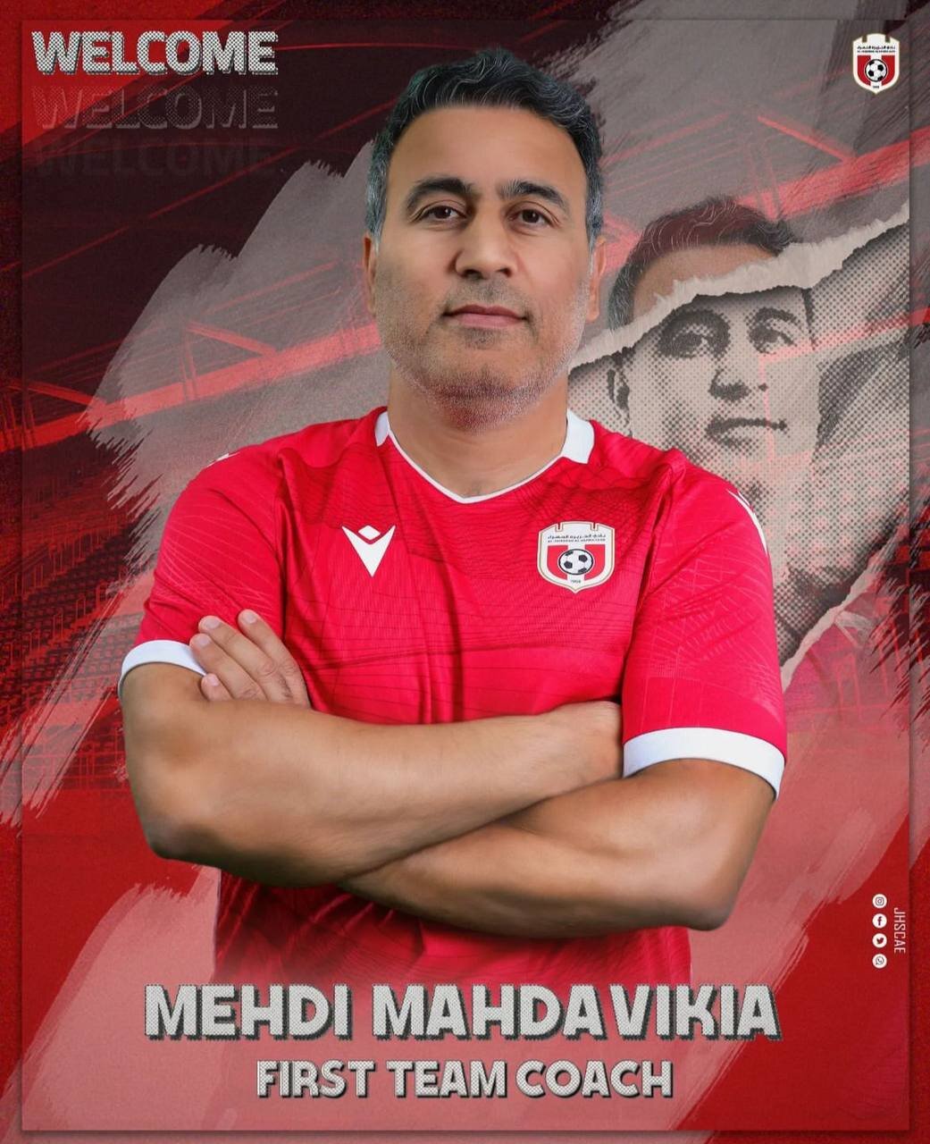 عکس | مهدویکیا سرمربی یک تیم اماراتی شد