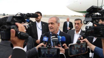 اولین اظهارات پزشکیان در فرودگاه جان اف کندی آمریکا اولین اظهارات پزشکیان در فرودگاه جان اف کندی آمریکا