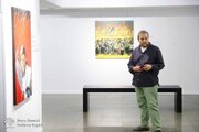 سیدعلی میرفتاح نقاشی‌هایش به حوزه هنری آمد