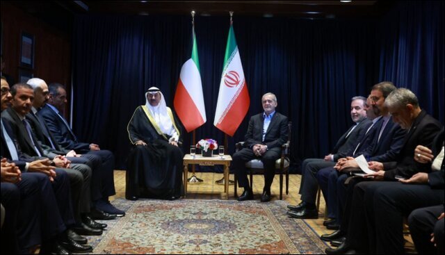 دیدار ولیعهد کویت با پزشکیان +عکس