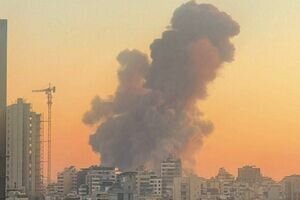 Israel attacks southern Beirut; 2 people martyred, 76 people injured